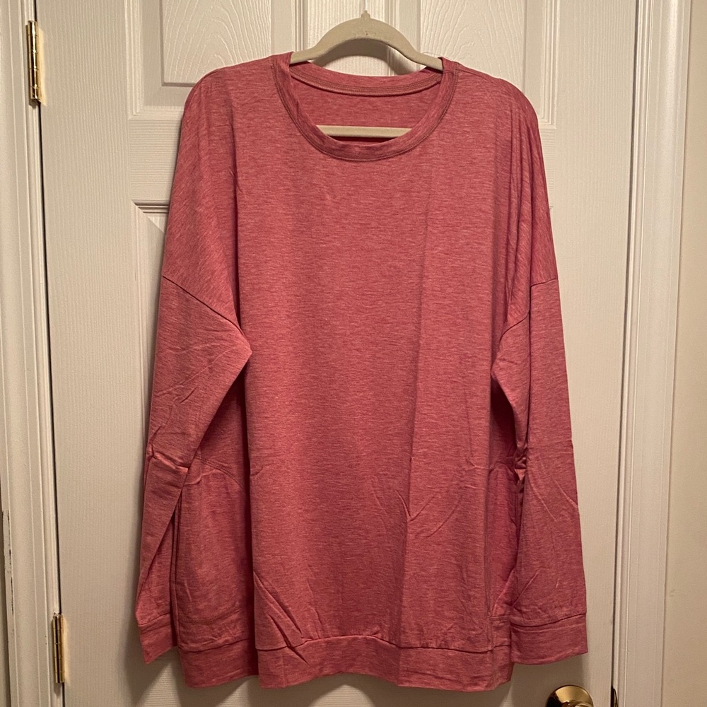 Magritta Oversized Red Tunic with Pockets…size 3XL